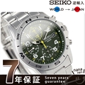 セイコー 逆輸入 海外モデル 高速クロノグラフ SND377P1 (SND377P) SEIKO メンズ 腕時計 クオーツ カーキ